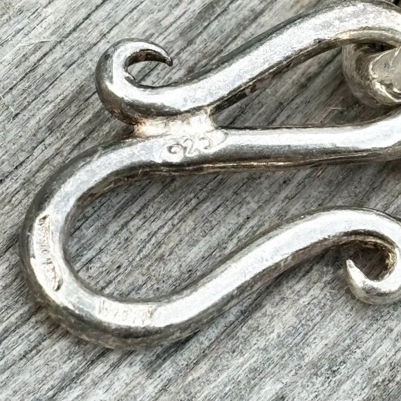 Sterling Silver Chain Heart Charm Bracelet - Picture 3 of 3